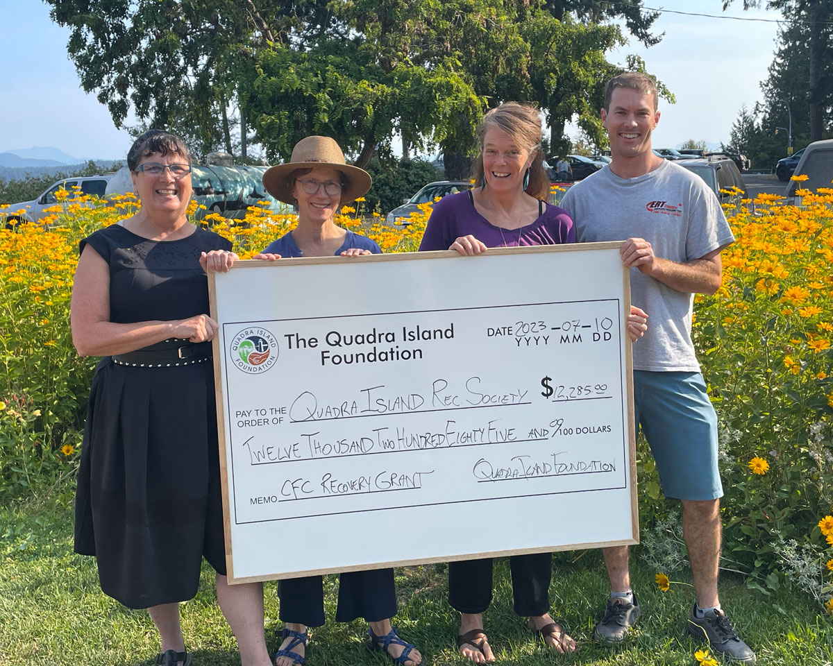 QIF donation to Quadra Island Recreaction Society