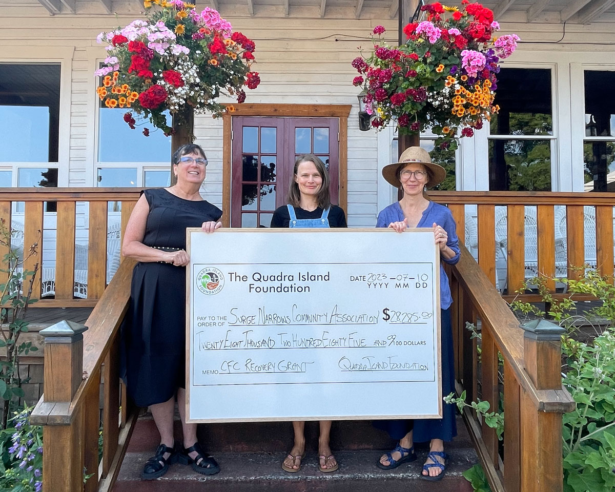 QIF grant recipient: Surge Narrows Community Assoc.